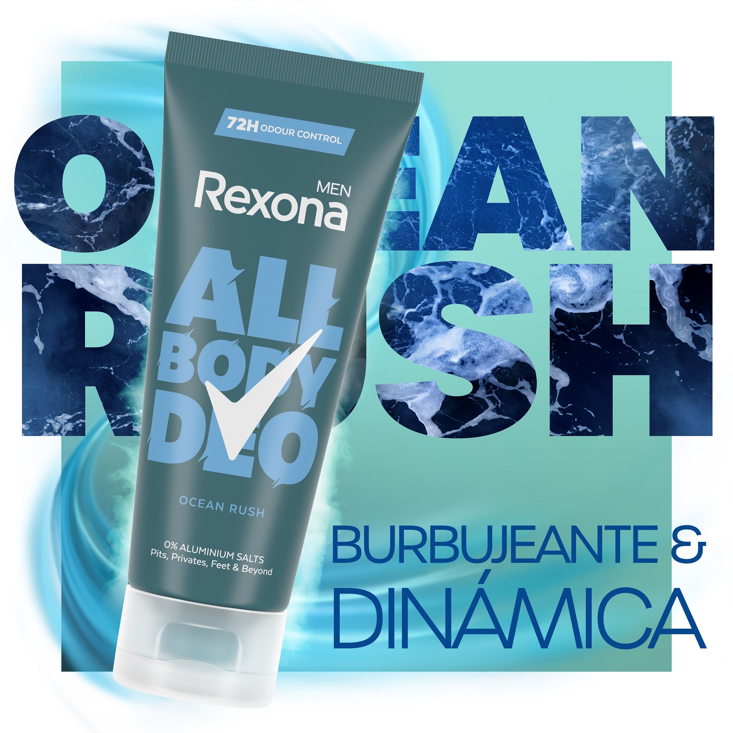 Vyriškas dezodorantas-kremas visam kūnui „Ocean Rush“ Kreminiai dezodorantai