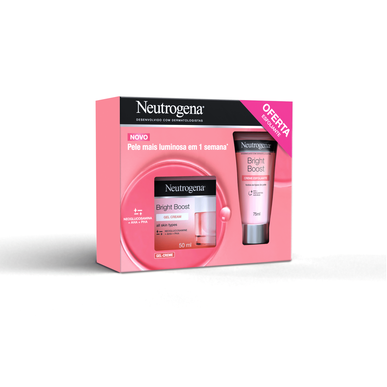Neutrogena Bright Boost Exfoliating Gel Cream Pack Kit Ansiktskrem og lysnende eksfolierende krem 50 ml 75 ml 50 ml 75 ml