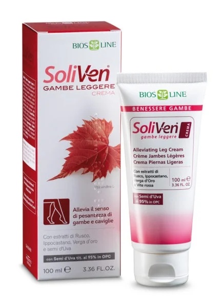 Crème Soliven de BIOS LINE contre les jambes lourdes 100 ml