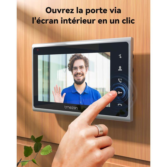 Videoportero cableado de 2 hilos con pantalla de 7