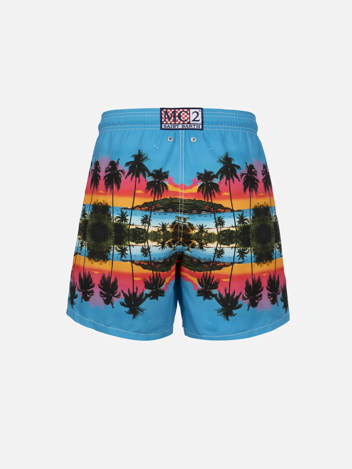 Gustavia mid-length heren zwembroek met geplaatste print