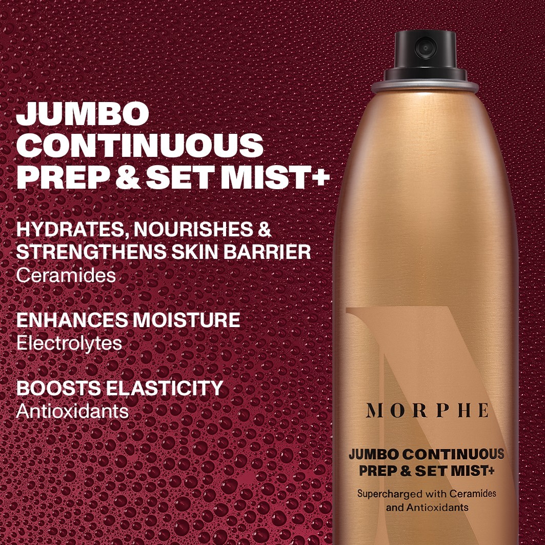 Morphe Fixierspray Holiday Collection Continuous Prep & Fix Mist+ - 184 г
