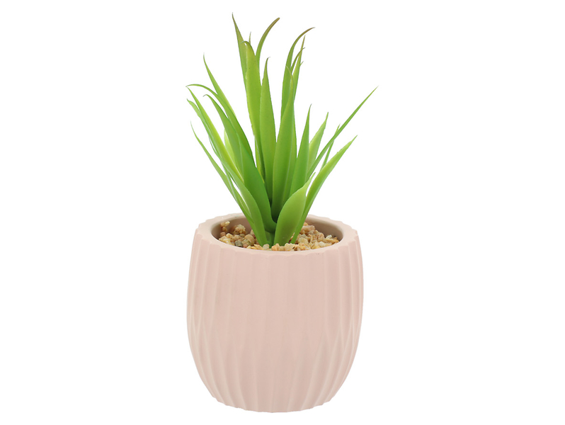 Sztuczna roślina sukulent w ceramicznej doniczce mix wzorów