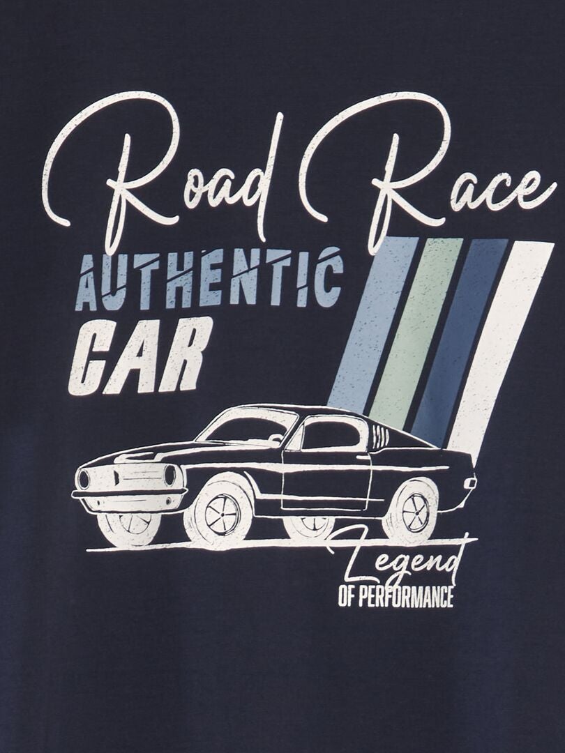 Bedrukt T-shirt - BLAUW