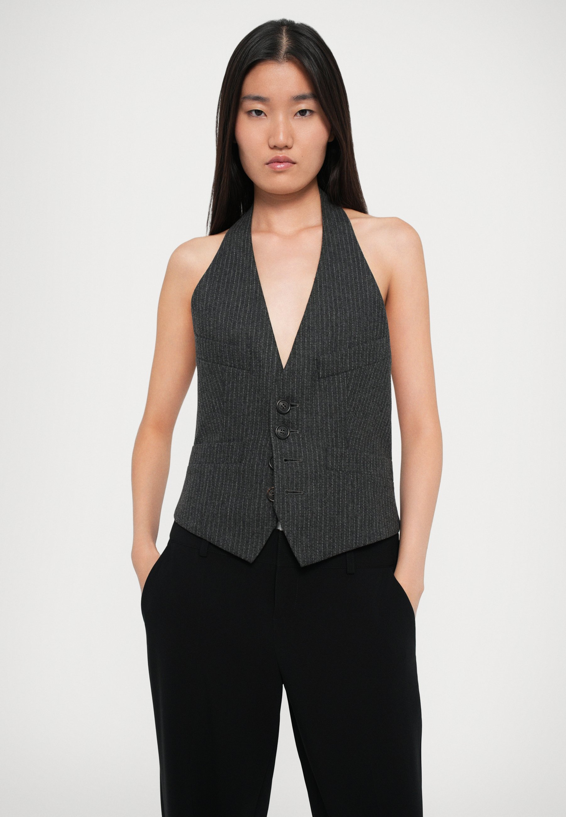 Dsquared2 BIANCA PINSTRIPE - Vest - antraciet