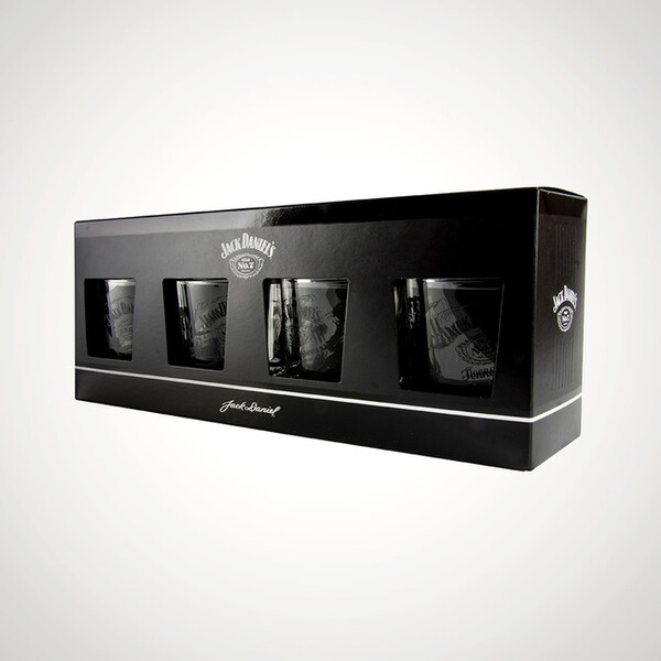 Jack Daniels Tumbler-Gläser x 4