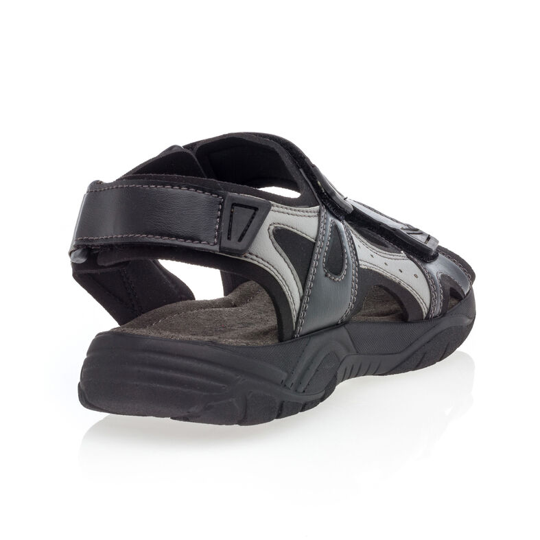 Schwarze Herren-Sandalen / Zehenfreie Schuhe