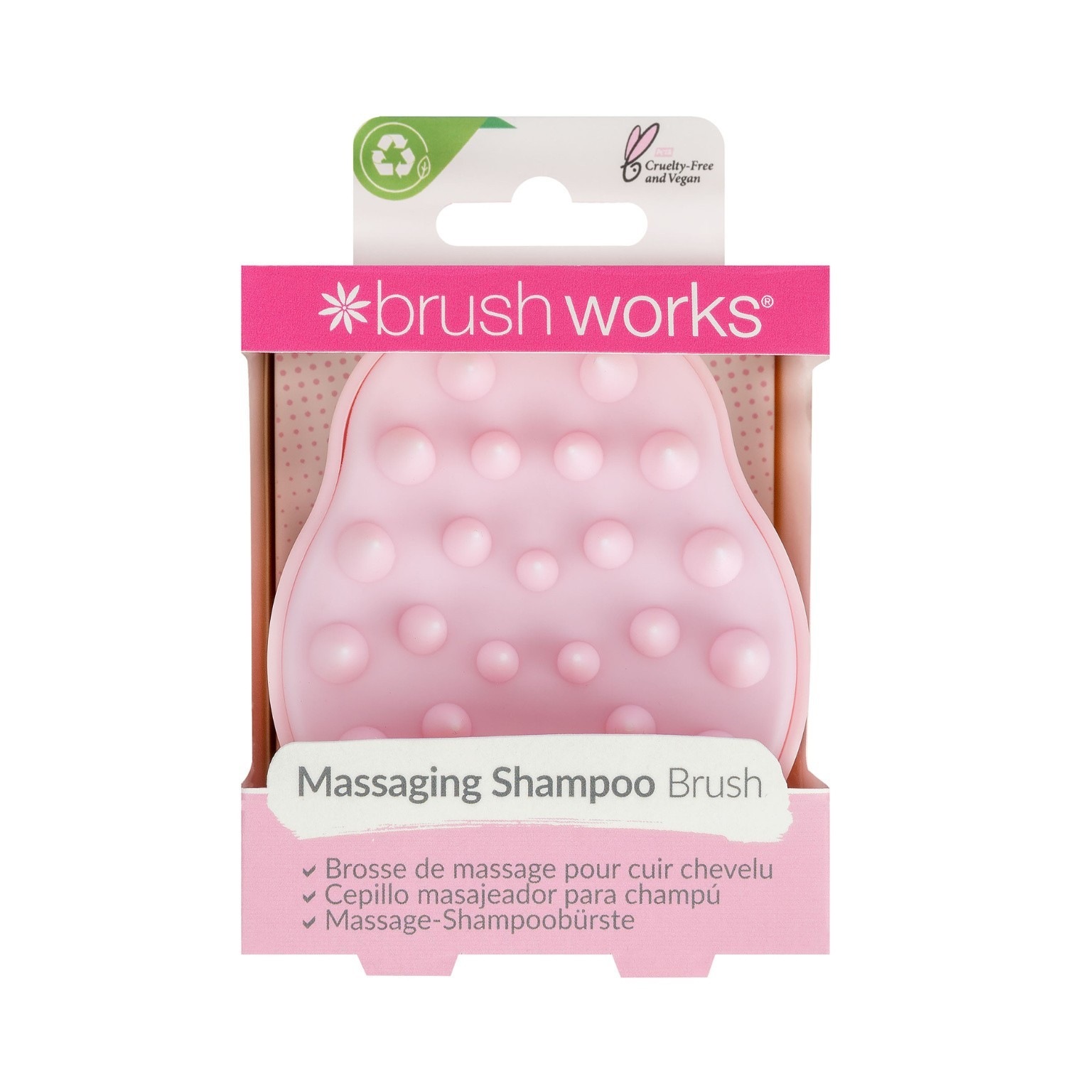Brushworks Brosse de shampoing massage du cuir chevelu