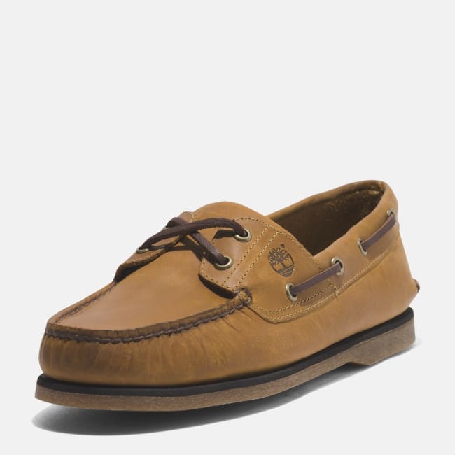 Scarpa da Barca in Pelle Classic da Uomo in                giallo