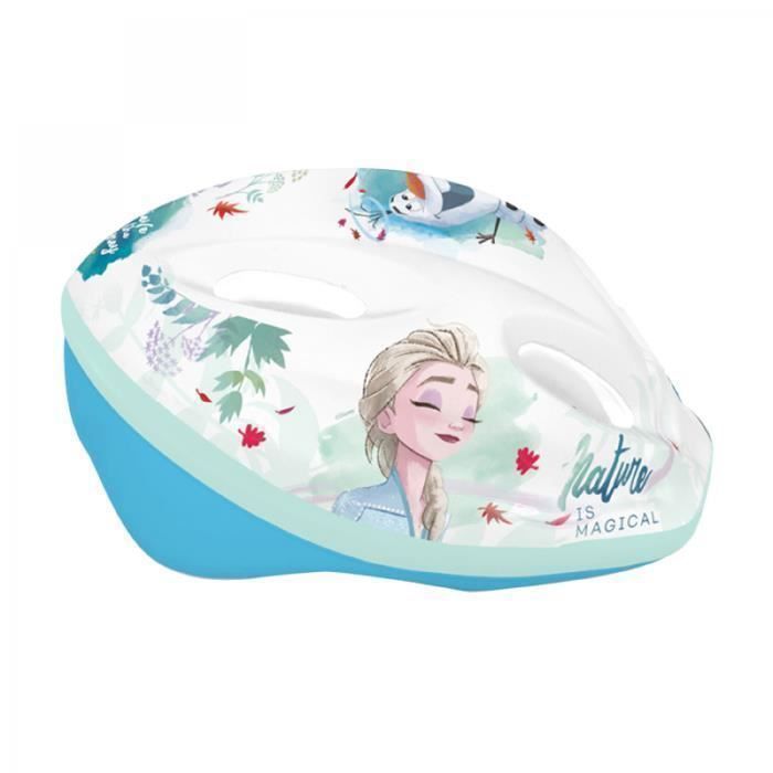 DISNEY V2 FROZEN WHITE CHILDREN'S BIKE HELMET WITH ADJUSTMENT DRIVE, SIZE 52-56 (SOLD ON CARD)
