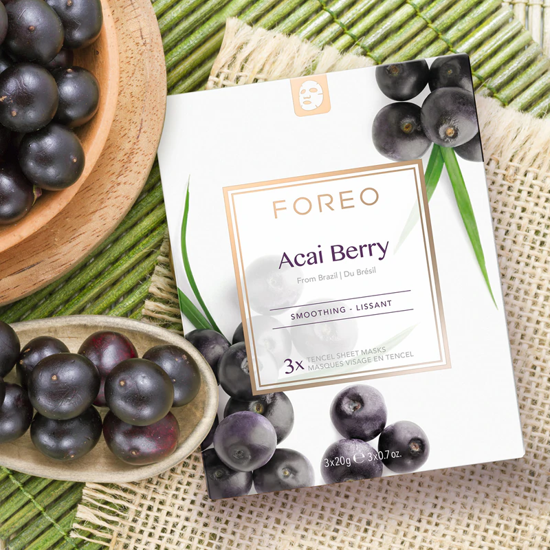 FOREO Farm to Face Sheet Mask Acai Berry Antioxidant Sheet Mask