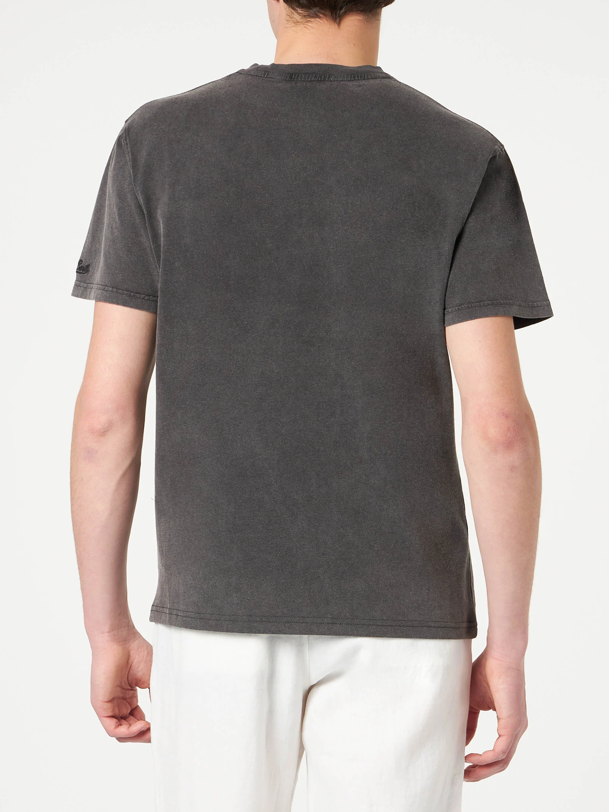 Heren katoenen T-shirt met Snoopy-danserprint | SPECIALE EDITIE