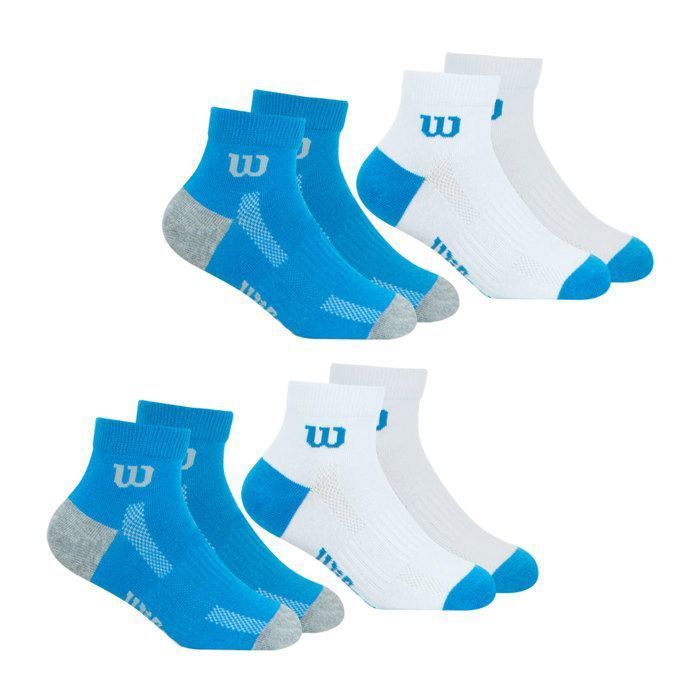 Paquete de 4 pares de calcetines hasta la pantorrilla para niño Wilson Essential