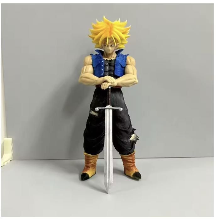 Figurine Trunks Super Saiyan – Dragon Ball Z – Figurine de collection 25 cm avec épée – Modèle réaliste haute qualité