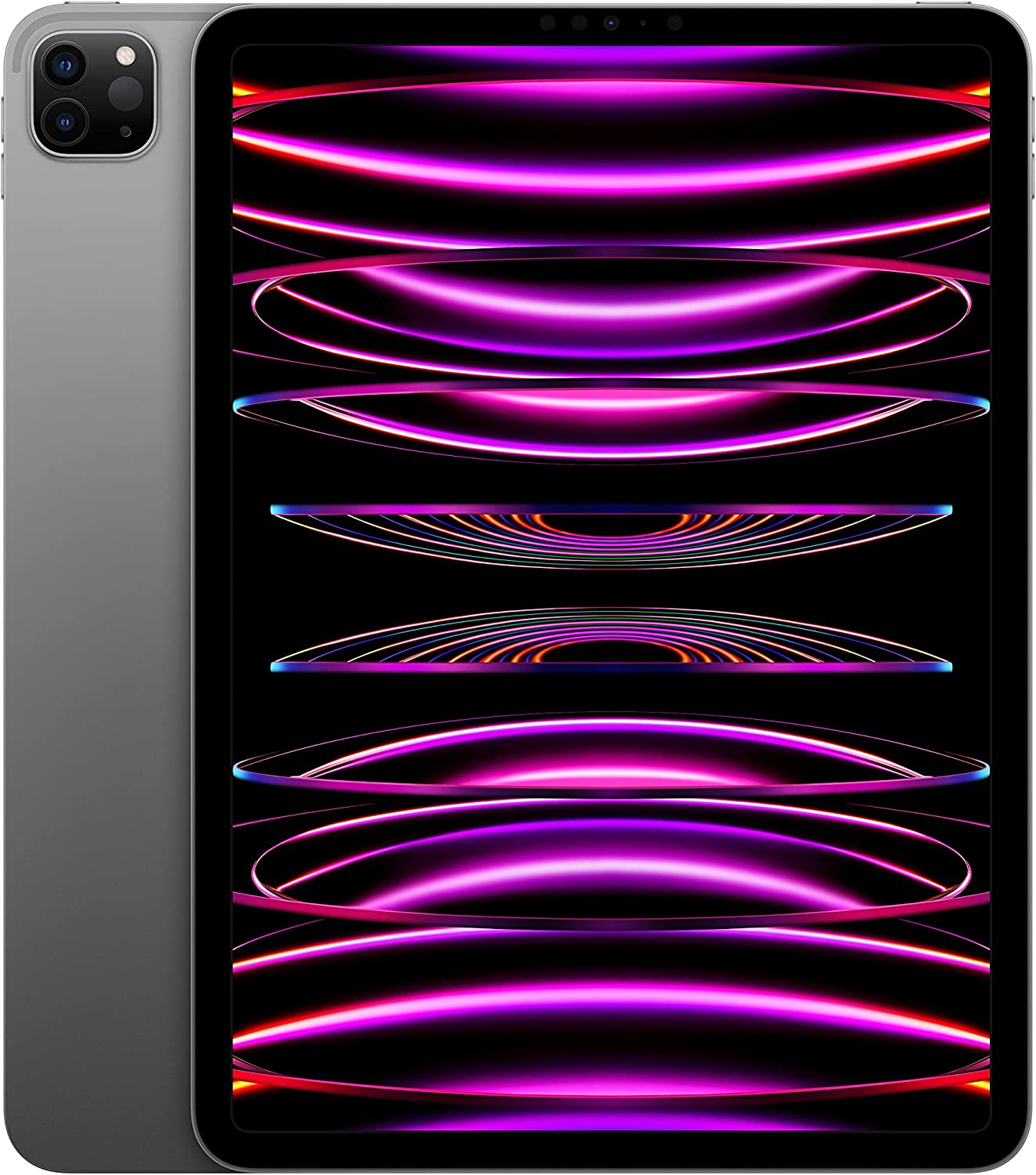 Apple iPad Pro 11-inch (4e generatie): met M2-chip, Liquid Retina-display, Wi-Fi 6E, 12 MP camera aan de voorzijde / 12 MP en 10 MP camera aan de achterzijde, Face ID, batterijduur van een hele dag – zilver