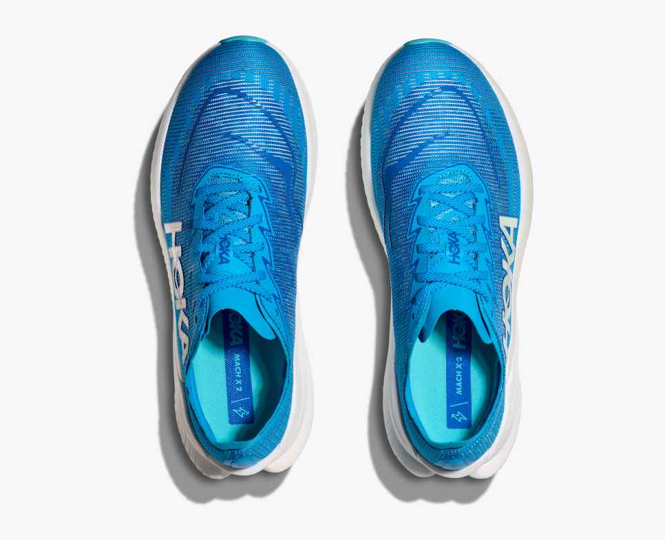 HOKA Mach X 2 Bleu Ciel / Cobalt Électrique