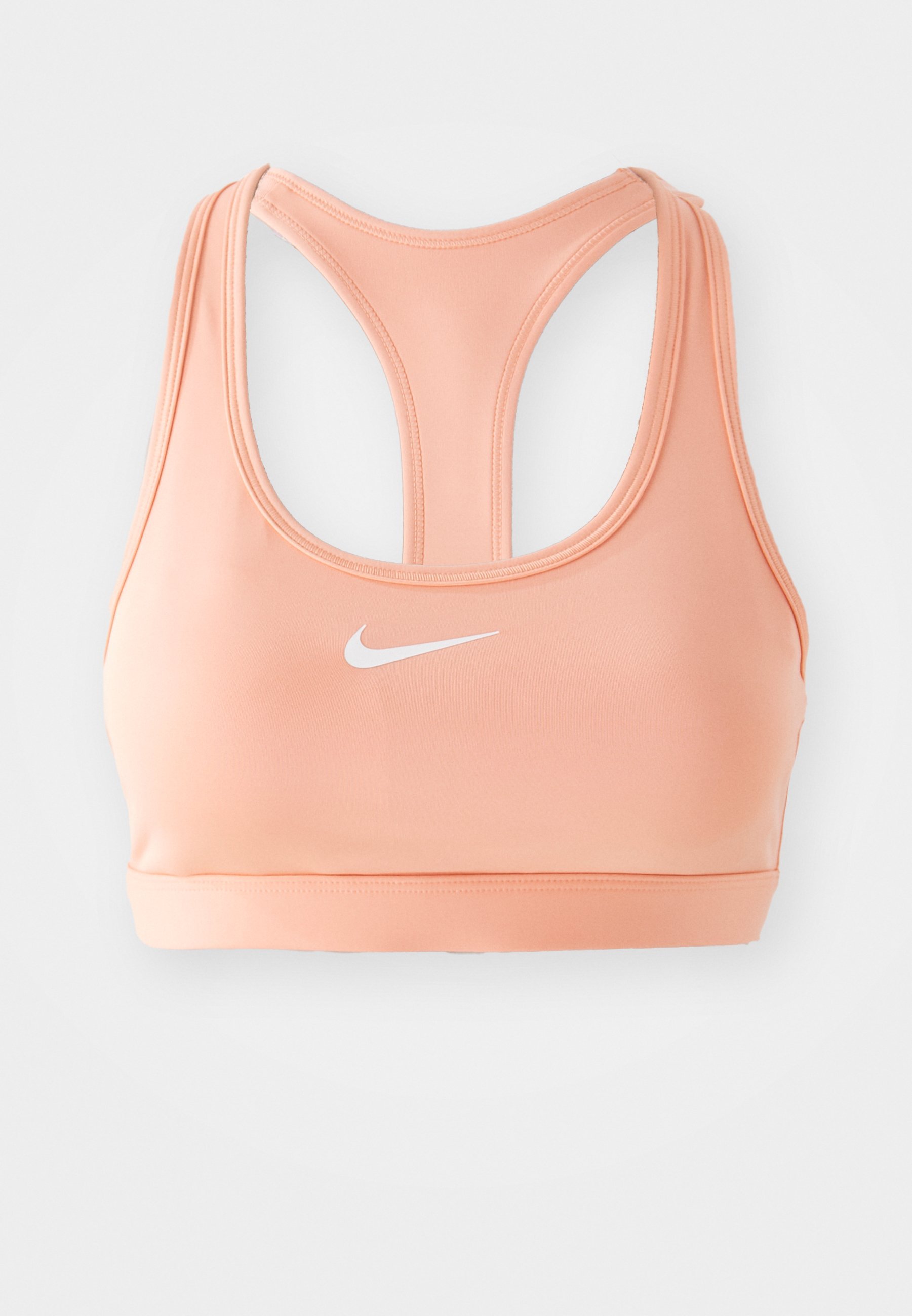 Nike Performance BRA – Biustonosz sportowy o średnim wsparciu – morelowy agat/biały
