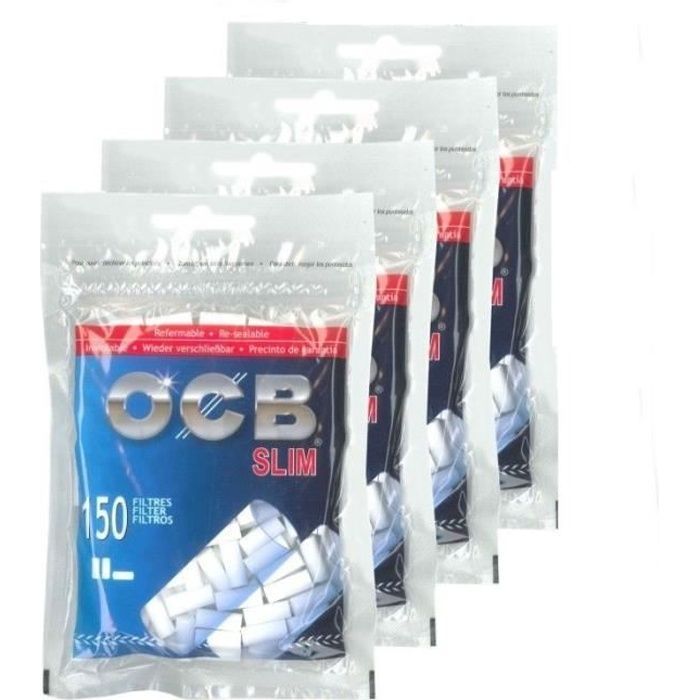 confezioni da 150 filtri OCB Slim – Cartine per sigarette