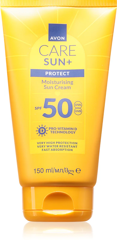 Protetor solar hidratante Avon Care Sun + Protect FPS 50