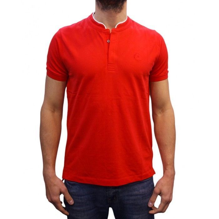 Cerruti 1881 Polo col mao manches courtes New Firenza Rouge Homme
