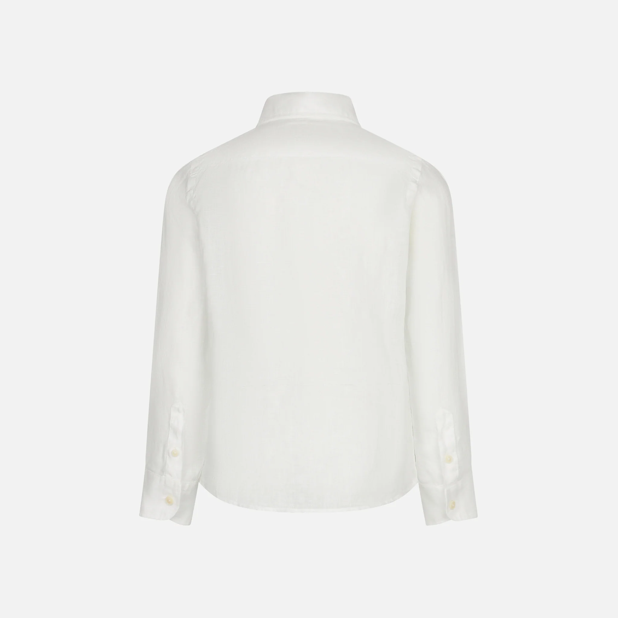 Camisa infantil de linho branco