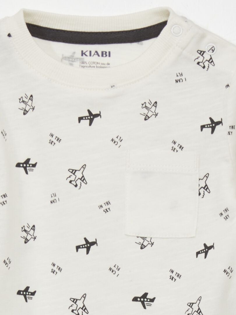 Geanimeerd T-shirt - WIT