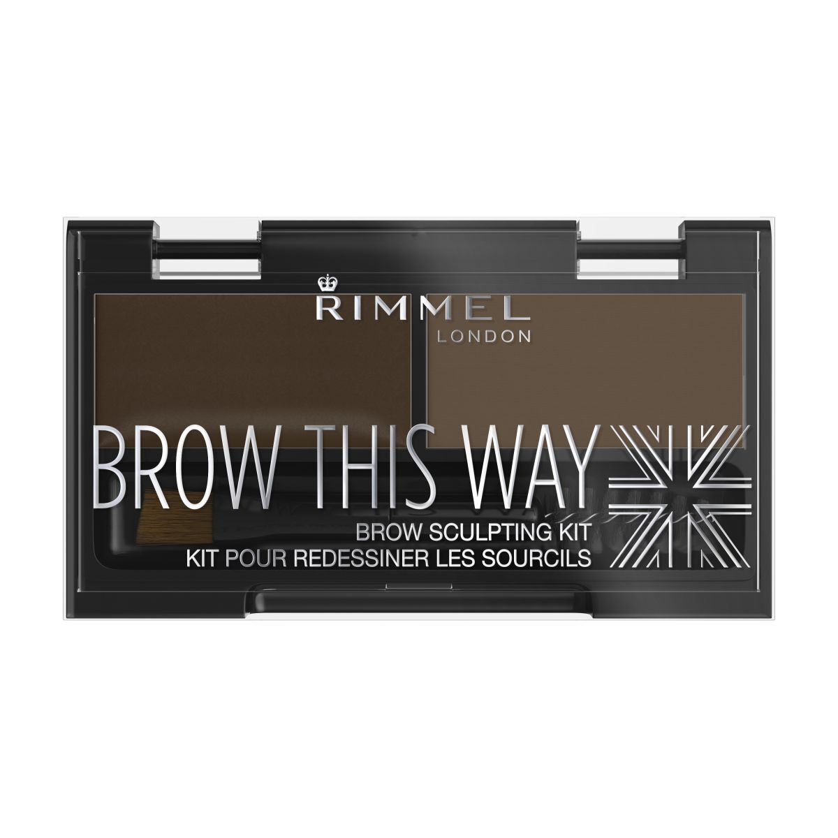 Palette per sopracciglia Rimmel Dark Brown 003 2,4 g Brow This Way