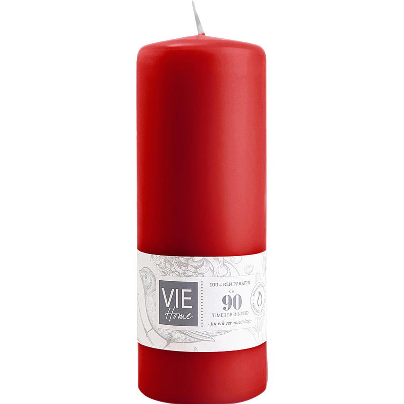 Bougie Cube Vie Home, diamètre 6,8 cm, hauteur 18 cm