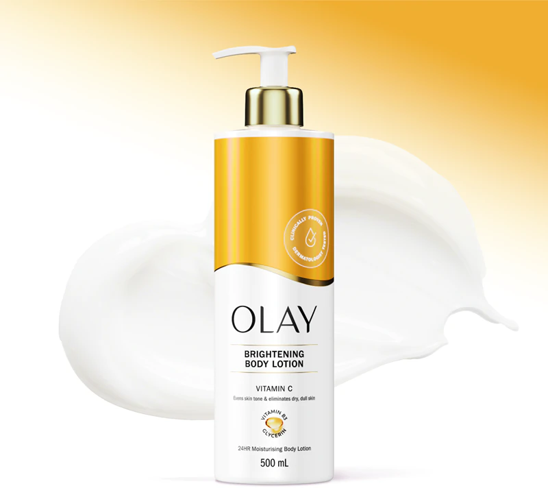 Olay Vitamin C Brightening Body Lotion is een hydraterende bodylotion met revitaliserende eigenschappen.