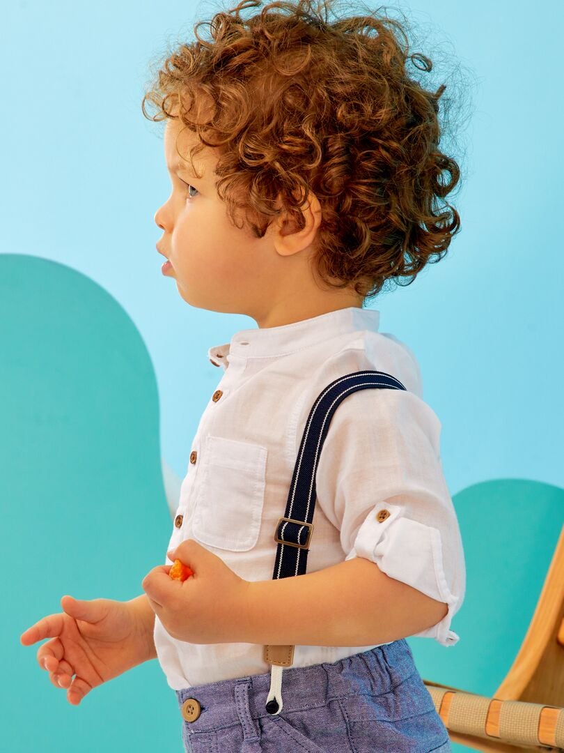 Camisa com gola Seraph - BRANCA