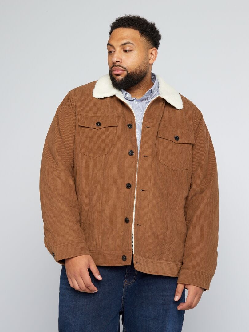 Chaqueta estilo aviador - MARRÓN
