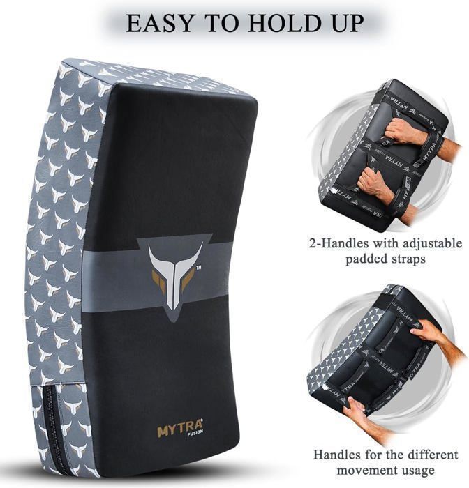 Mytra Fusion Bouclier de frappe Large Muay Thai, MMA, kickboxing, arts martiaux, boxe kick shield