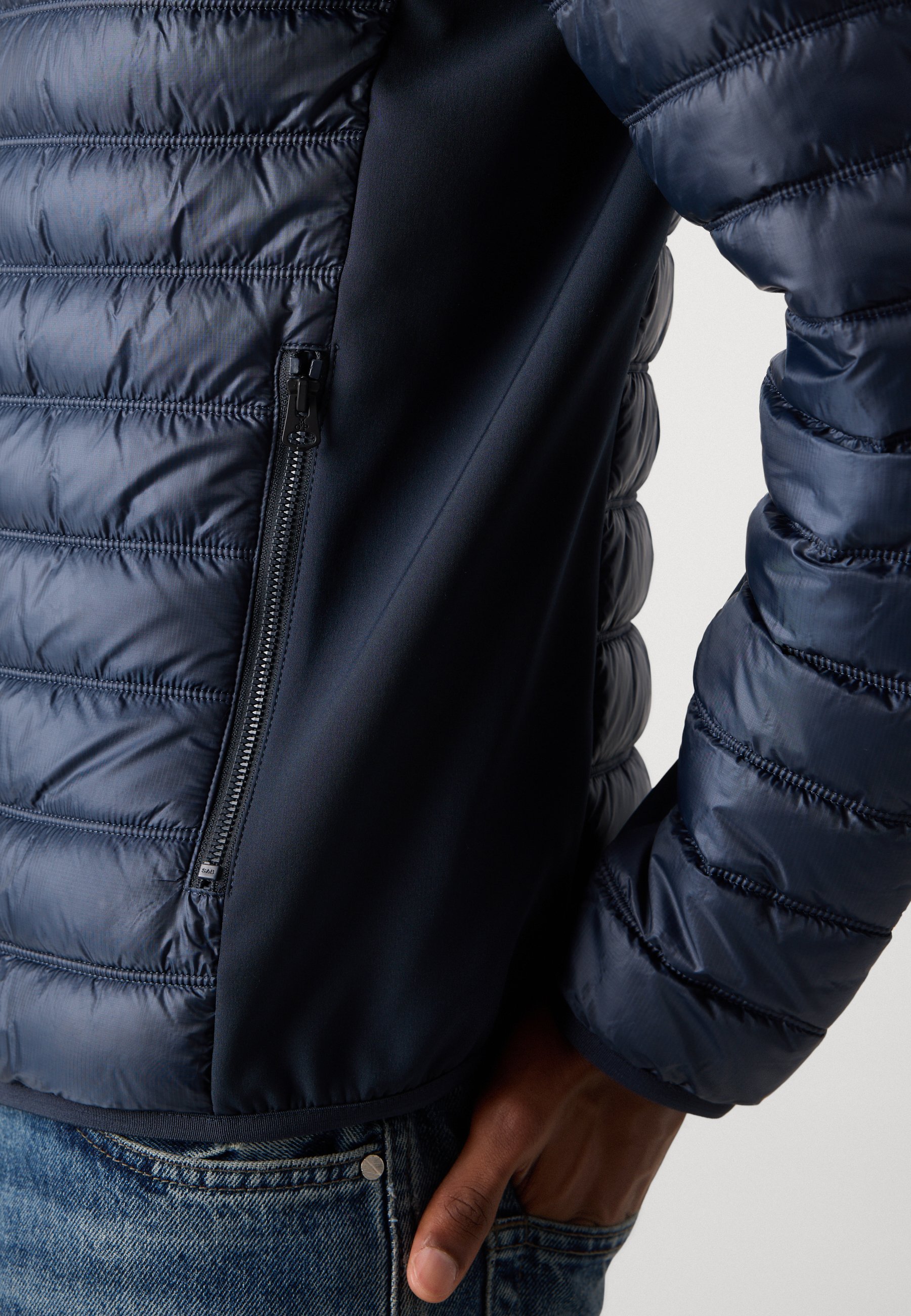 Marc O'Polo HYBRID STAND UP COLLAR JACKET - Světlá bunda - black