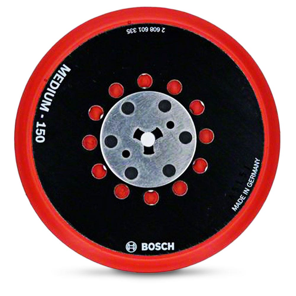 BOSCH 150 mm mittlere Exzenterschleifscheibe mit Klettverschluss und Schlaufe – Universal 2608601335