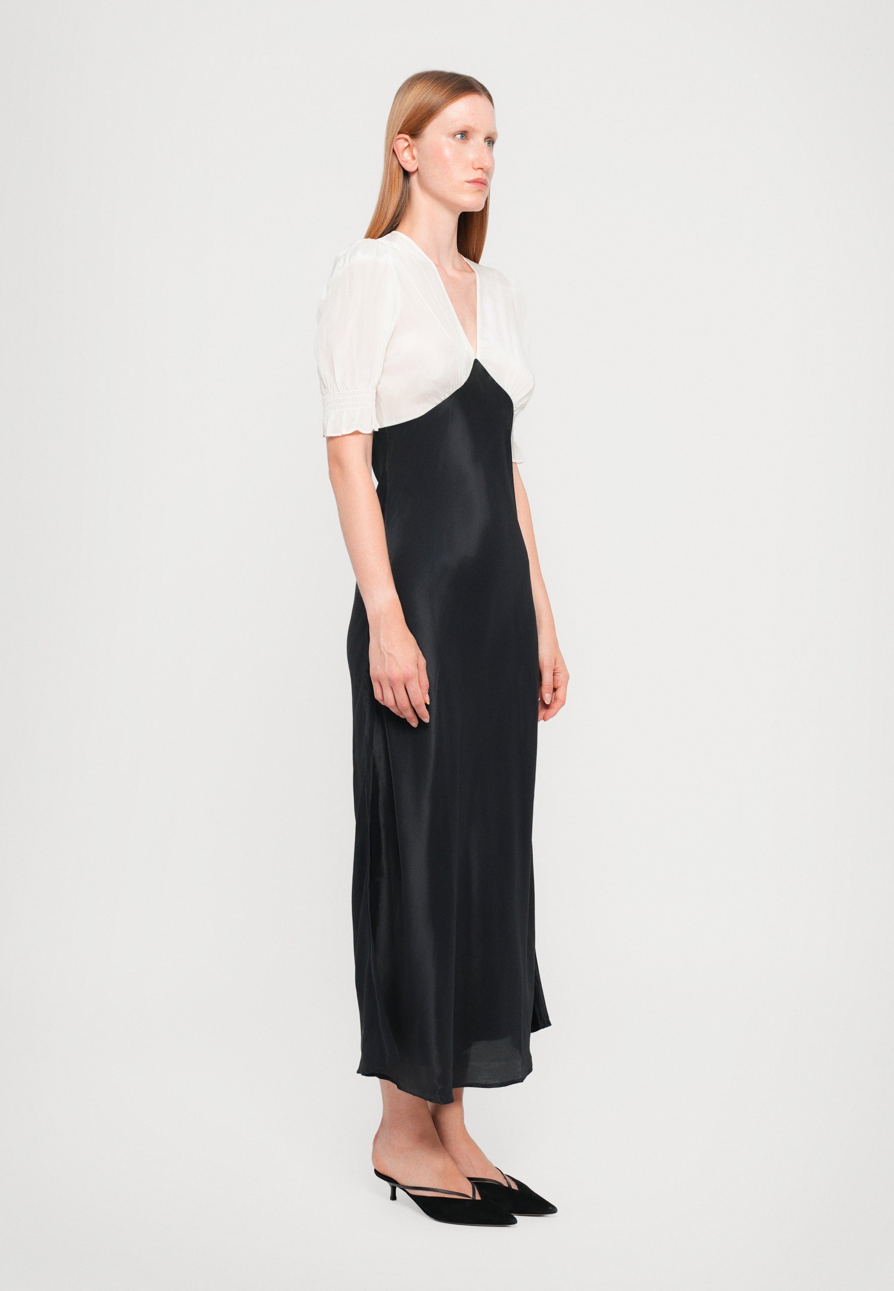 Maisonêtre LIZZIE JURK - Cocktailjurk / Feestjurk - gebroken wit/zwart