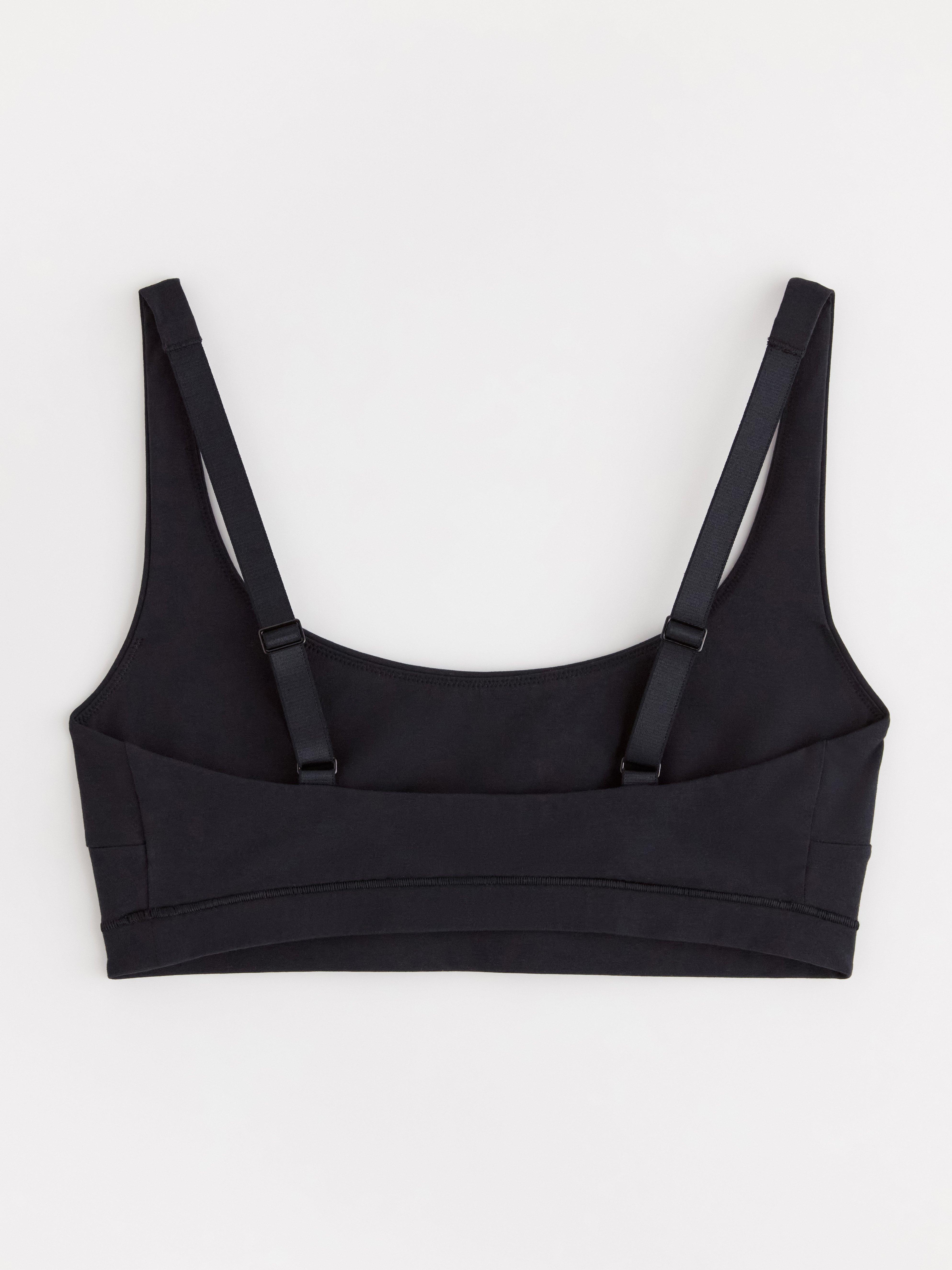 Bralette i Pimabomull - dámská inženýrská černá