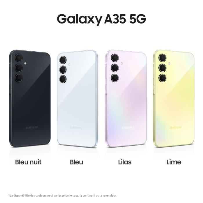 Samsung Galaxy A35 Smartphone 128 Go 5G Bleu nuit