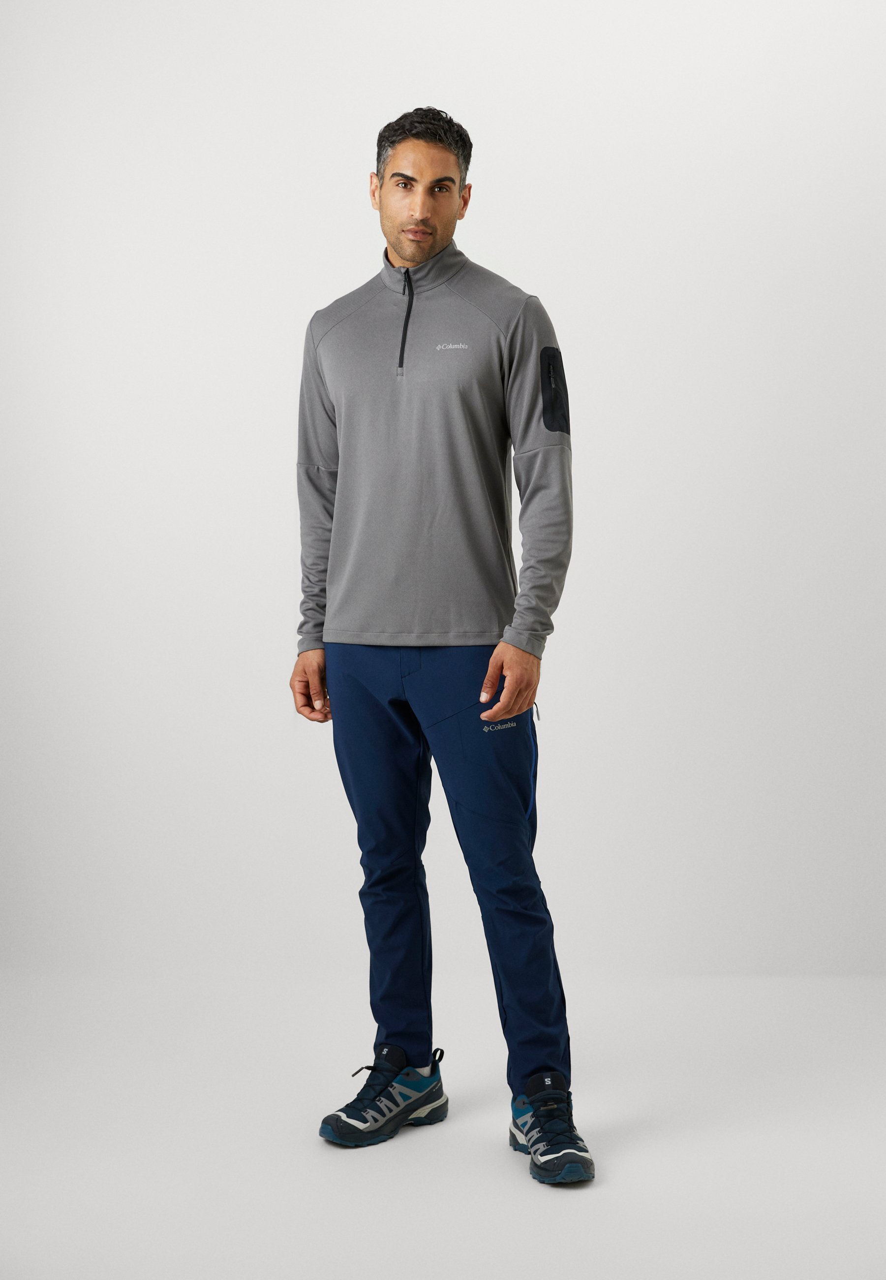 Columbia COLUMBIA TECH™ 1/4 ZIP - Top met lange mouwen - stadsgrijs/zwart
