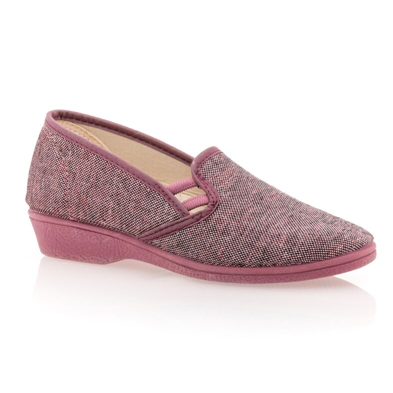 Pantuflas rosas para mujer