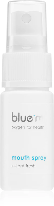 spray Blue M Oxygen for Health não deve ser usado.