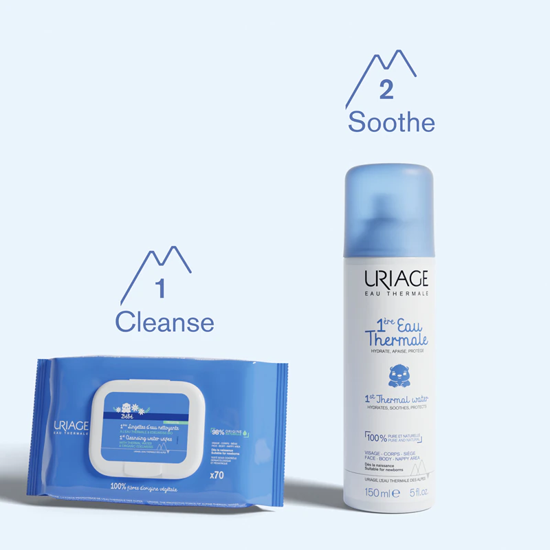 Uriage Bébé 1º toalhete de limpeza
