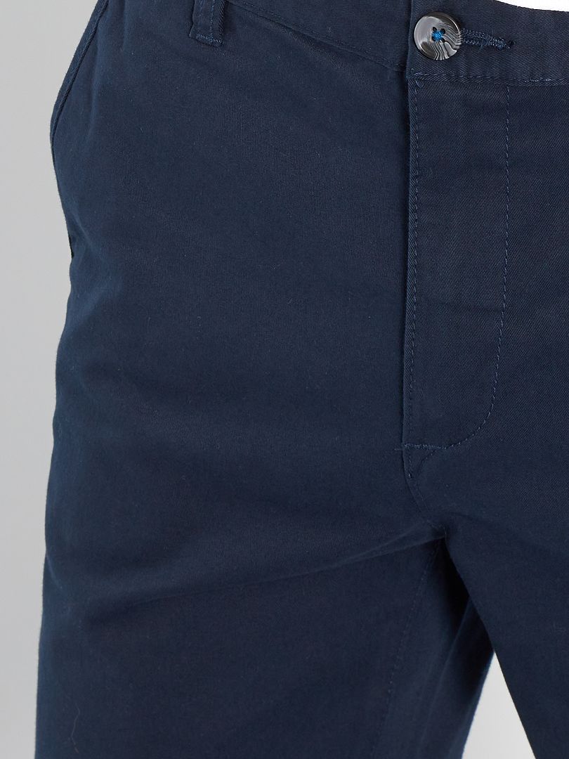 Skinny Stretch Chinos - L32 - Niebieski