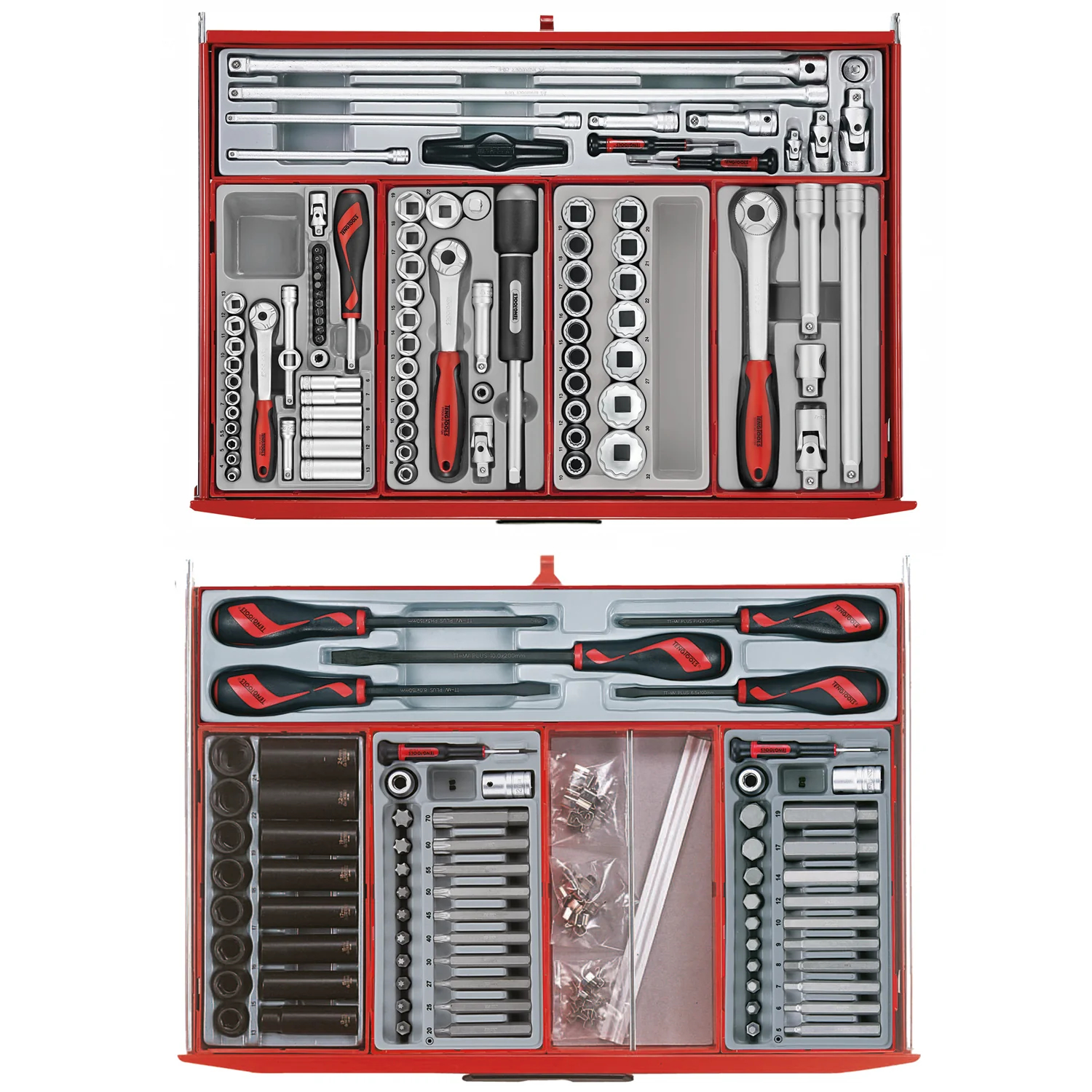 Teng Tools 1001-teiliges schwarzes Mega Master Hybrid-Handwerkzeugset - TCMM1001BK