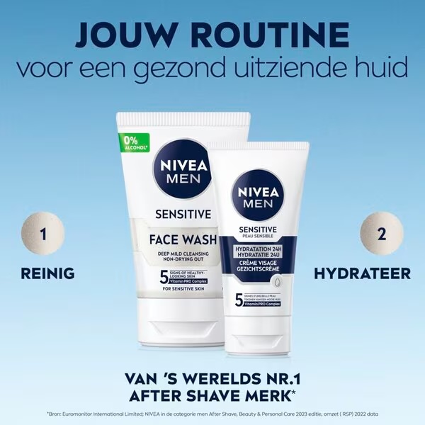 NIVEA Men Sensitive veido kremas<br>75ml - Jautriai ir sausai odai