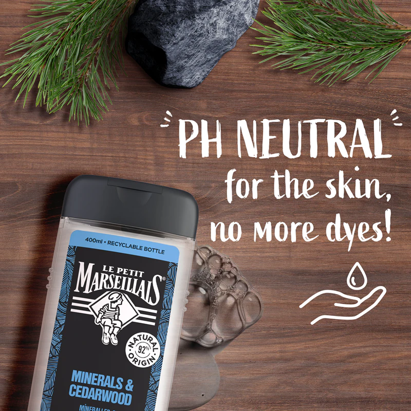Le Petit Marseillais Mineralen & Cederhout douchegel 4 in 1