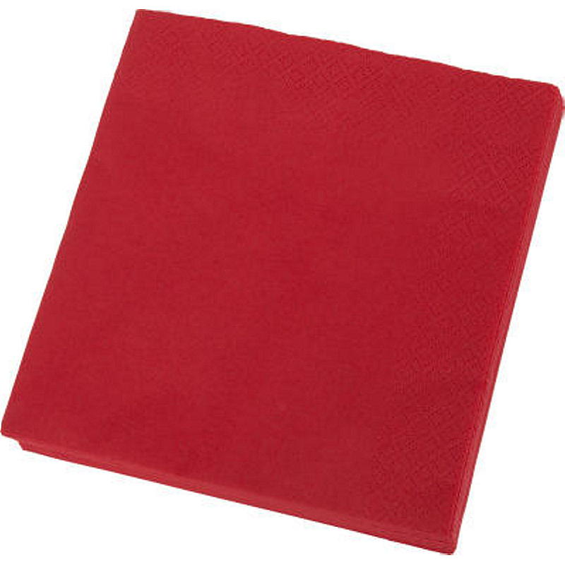 Vie Eco Servetten, verpakking van 50 stuks, 40x40 cm, rood