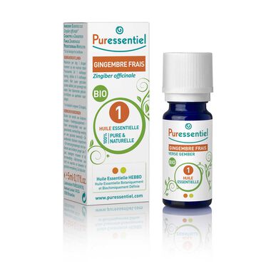 Puressentiel Verse Biologische Gember Essentiële Olie 5ml
