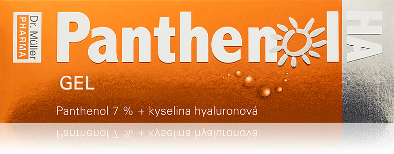 Gel pós-sol calmante Dr. Müller Panthenol HA 7% com ácido hialurônico