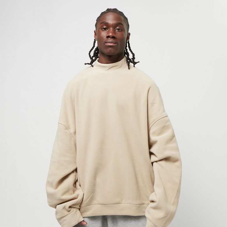 Oversized Polar Fleece Crew