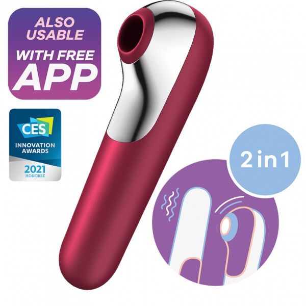 Satisfyer Dual Love Red inkl. Bluetooth og app